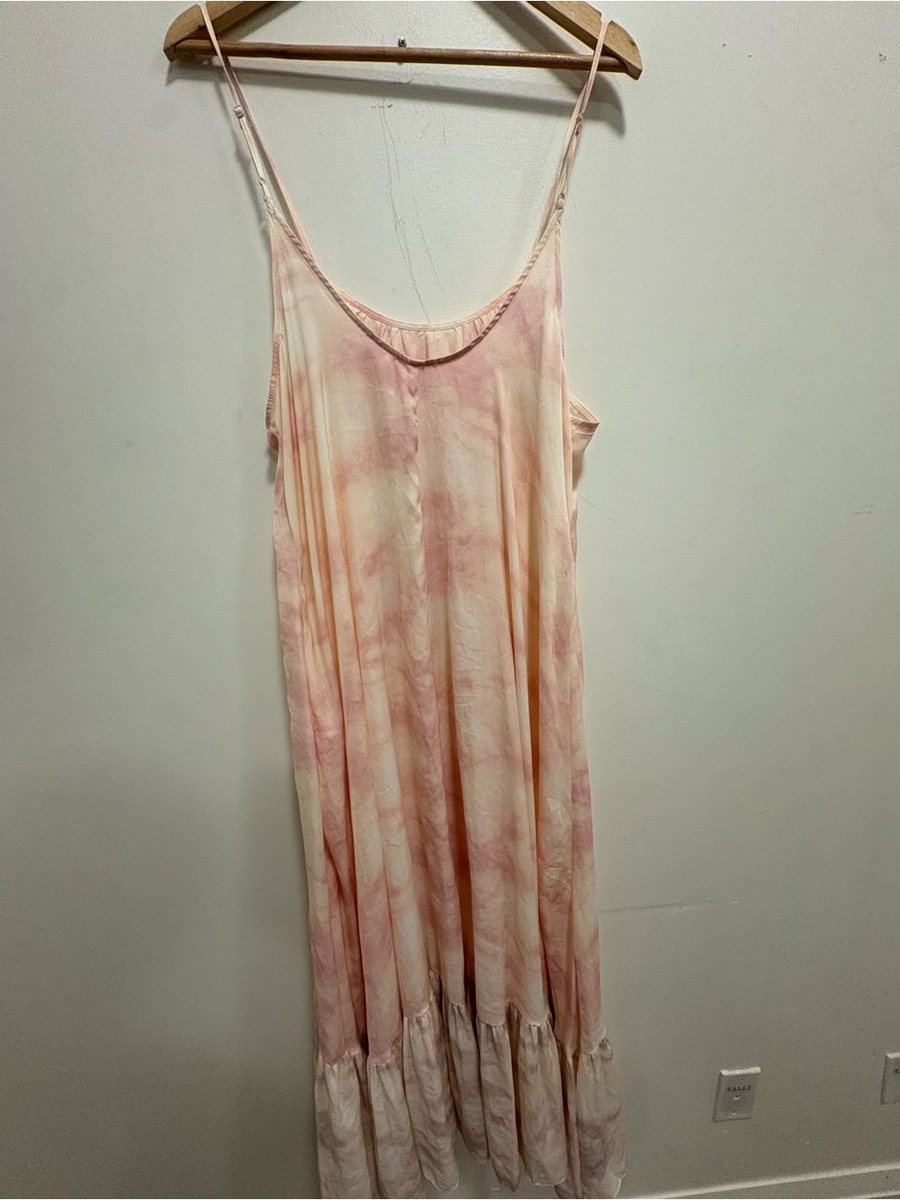 🌸Free People Intimately Full On Maxi Slip Dress Pink Purple Tie Dye A-Line US L - Picture 10 of 16